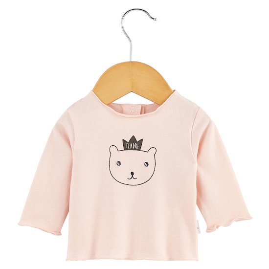 T-shirt Royal Baby Rose doudou 1 mois de P'tit bisou