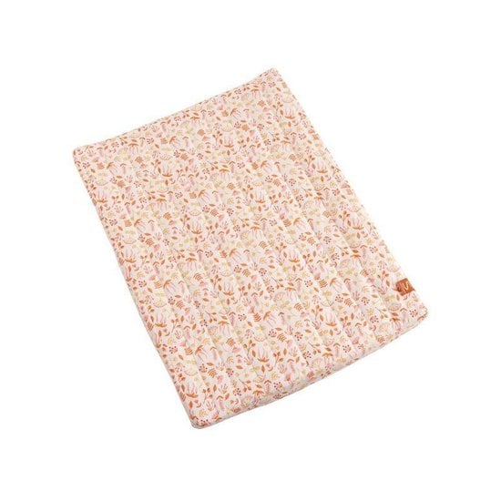 Esmée Matelas à langer + serviette éponge Motif Floral  de Sauthon Baby Déco