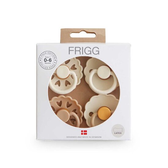 Pack 4 sucettes Snowflake Dream  de Frigg Pack 4 sucettes Snowflake Dream  de Frigg