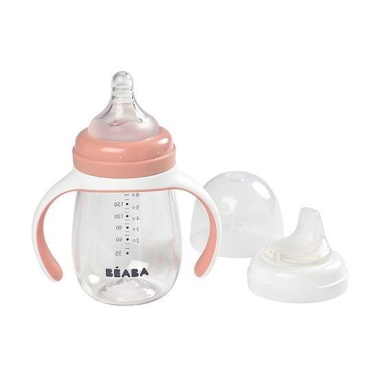 Biberon d'apprentissage Old Pink 210 ml de Béaba