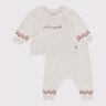 Ensemble 2 pièces bébé en tricot imprimé 