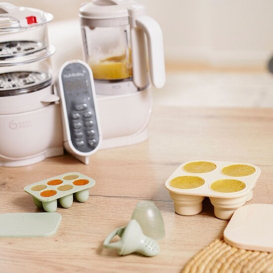 Set contenants silicone et grignoteuse   de Babymoov