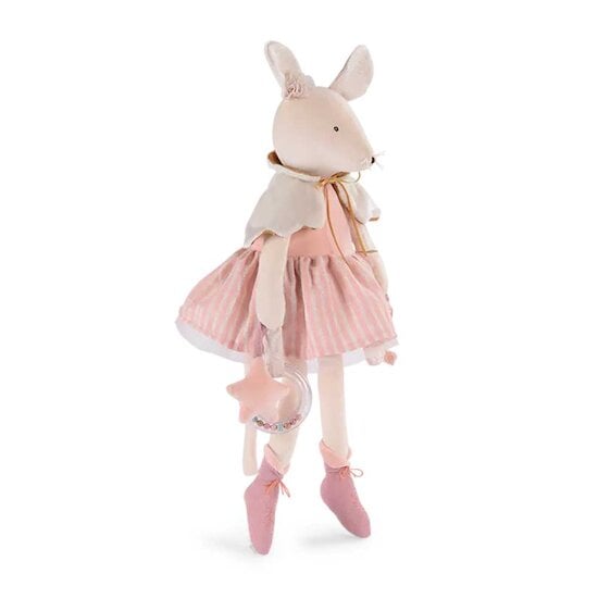 La Petite École de Danse Grande peluche d'activités Souris Rose  de Moulin Roty