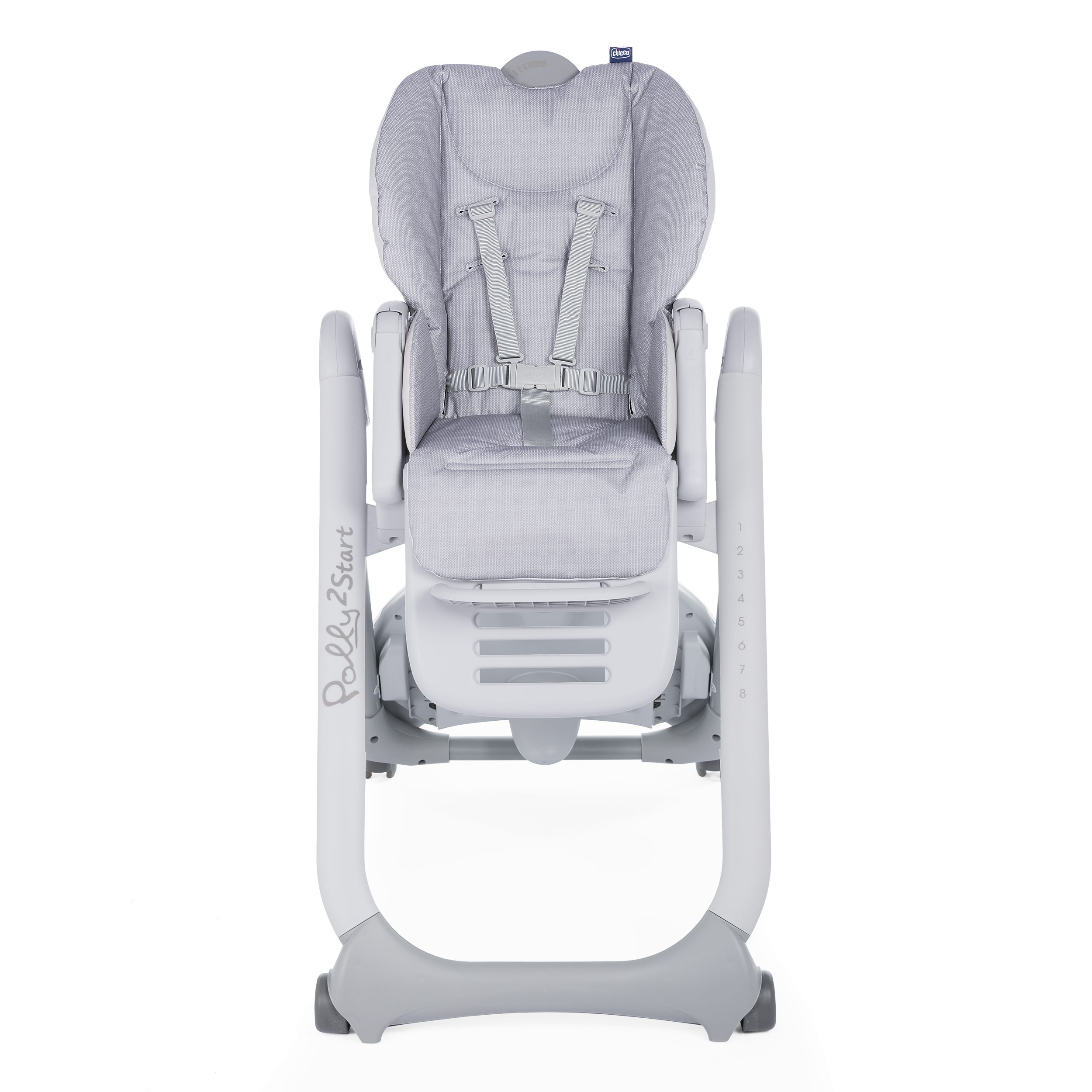 Chaise haute CHICCO Polly2Start - gris clair, Puériculture
