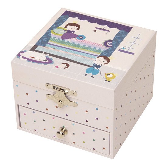 Coffret musique cube ballerine