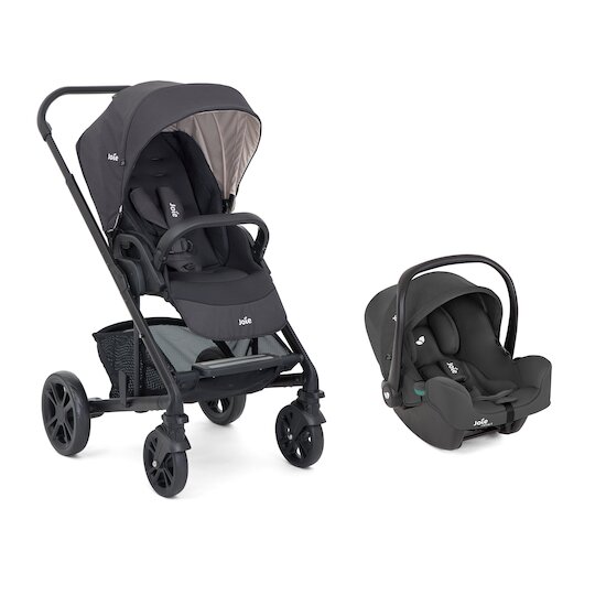 Pack Duo : Poussette Chrome et siège auto i-snug 2 Ember Shale  de Joie