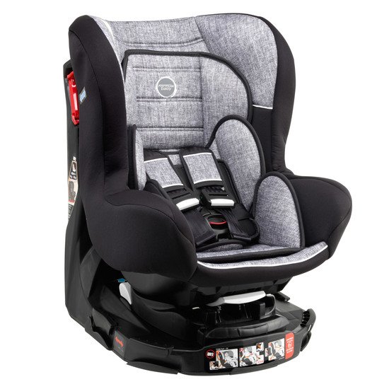 Groupe 0+/1/2 pivotant Luxe gris chiné  de Formula Baby