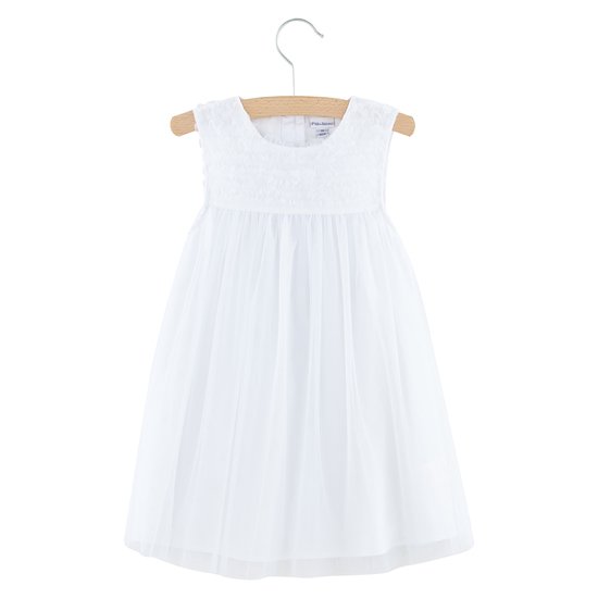 Cérémonie Robe Blanc 3 mois de P'tit bisou