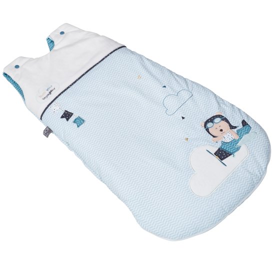 Lazare sac nid ouatinée Bleu/Gris 0-4 mois de Sauthon Baby's Sweet Home