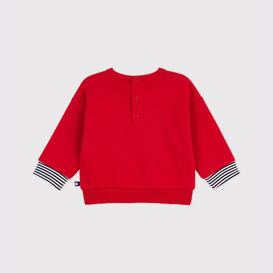 Sweatshirt bébé en coton à motifs Pompei  de Petit Bateau