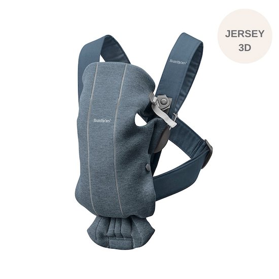 Porte-bébé Mini Bleu chiné Jersey 3D  de BabyBjörn