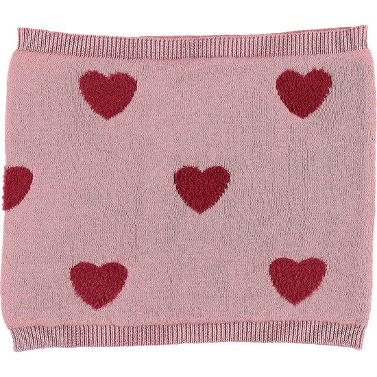 Tube-col en tricot Collection Bord de Mer Girl Coeurs Taille unique de Noukies