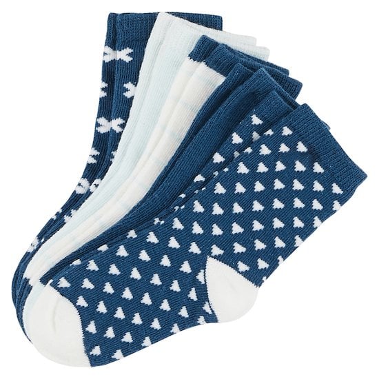 Lot de 5 paires de chaussettes Bleu  de P'tit Bisou Petit Prix