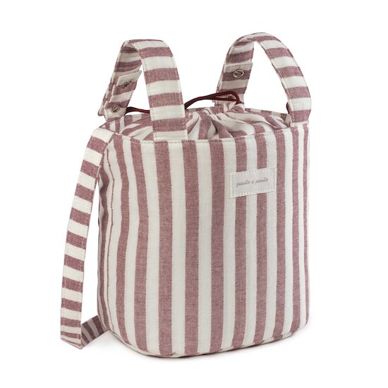 Sac pour Poussette Bucket Cherry Raye  de pasito a pasito