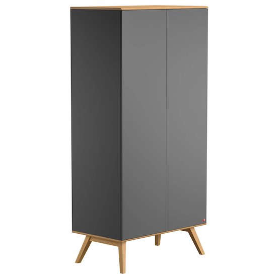 Nature armoire 2 portes Anthracite  de Vox