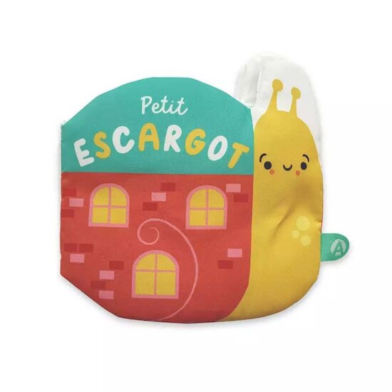 Livre Comptines en tissu - Accordéon Petit Escargot  de AUZOU Livre Comptines en tissu - Accordéon Petit Escargot  de AUZOU