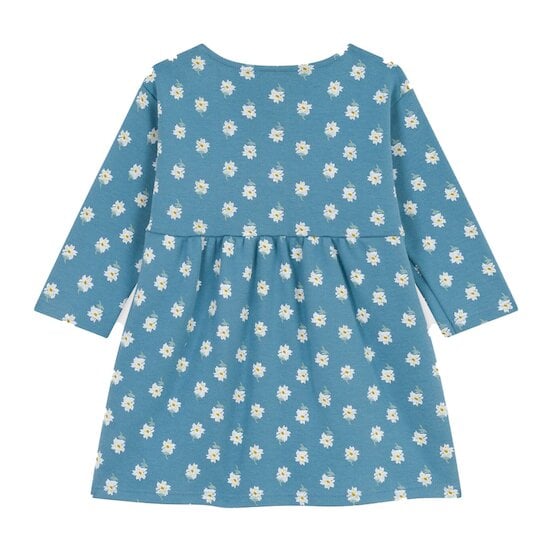 Robe manches longes en jersey épais Polochon/Multico 6 mois de Petit Bateau Robe manches longes en jersey épais Polochon/Multico 6 mois de Petit Bateau