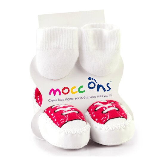 Chaussons Mocc Ons Rouge 6-12 mois de Sock Ons