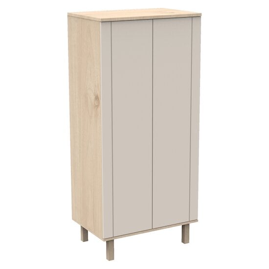 Solène Armoire 2 portes Beige cendré  de Sauthon Baby's Sweet Home