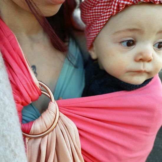 Écharpe de portage sans nœud Rose  de Love Radius