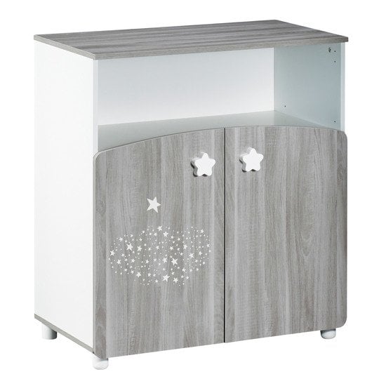 Hugo commode Gris / Blanc  de Sauthon Baby's Sweet Home