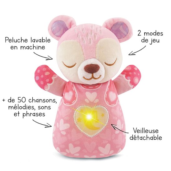 Mon ourson lumi dodo Rose  de Vtech