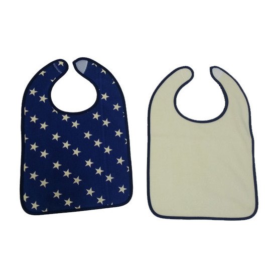Étoiles 2 bavoirs 1er âge velcro