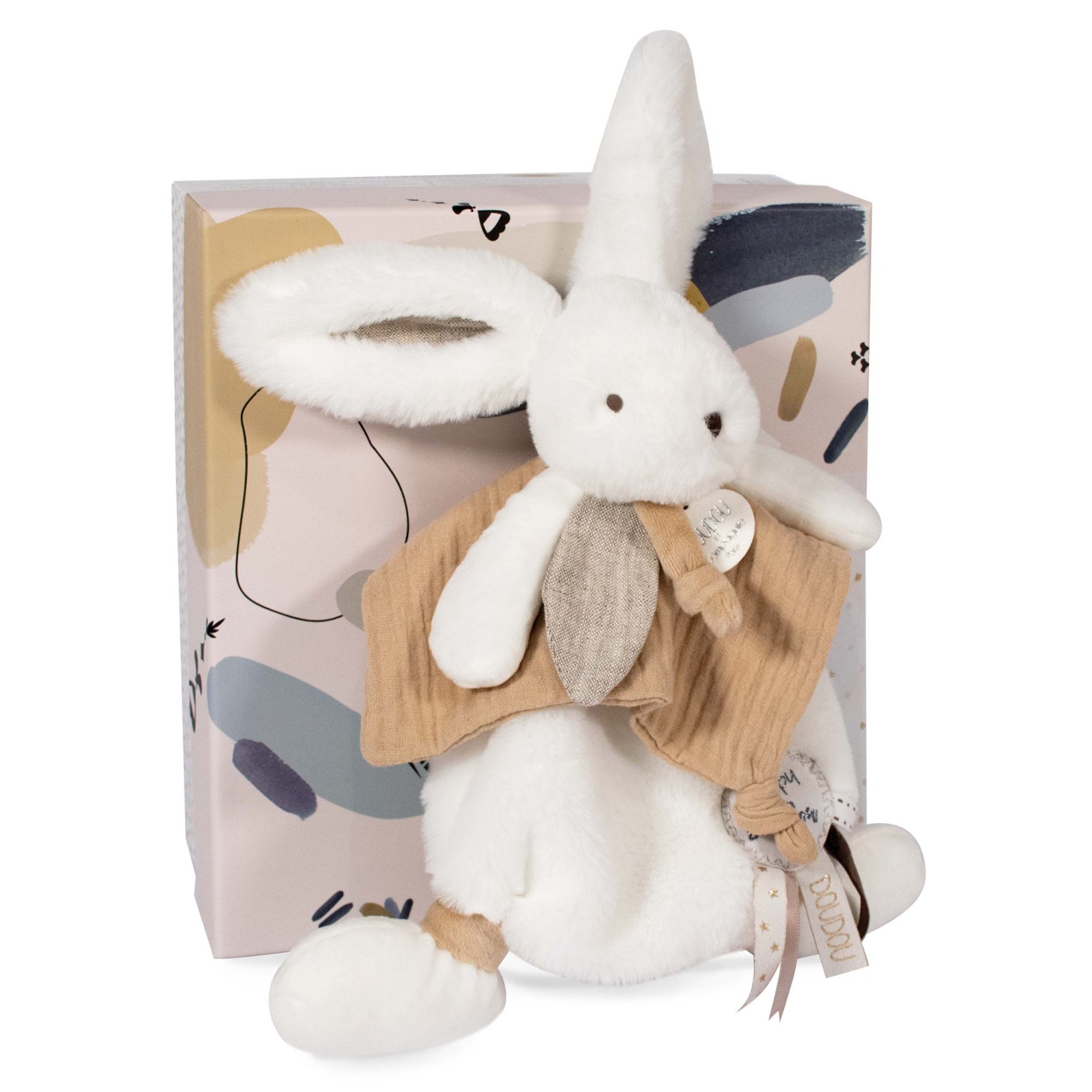 Doudou pompon Happy Wild naturel de Doudou et Compagnie, Doudous : Aubert