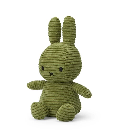 Peluche Miffy velours côtelé Olive  de Miffy
