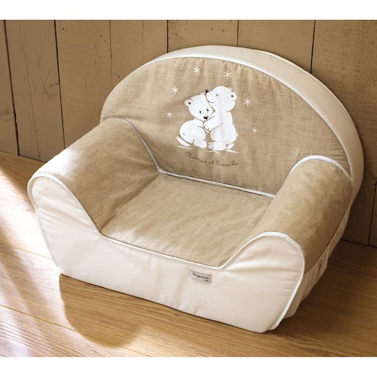 Nougat Cannelle Fauteuil Beige Blanc De Nougatine Fauteuils Et Poufs Aubert Baby 00