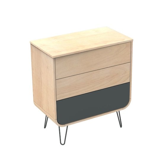 Galopin Commode pied fil Gris volcan  de Sauthon Original