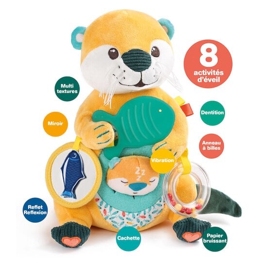 Peluche d'activités Maman Loutre   de Ludi Peluche d'activités Maman Loutre   de Ludi