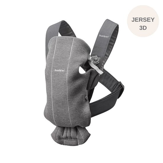 Porte-bébé Mini Gris Foncé Jersey 3D  de BabyBjörn