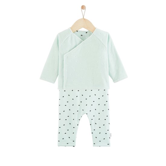 Ensemble deux pièces Royal Baby Vert aqua Naissance de P'tit bisou