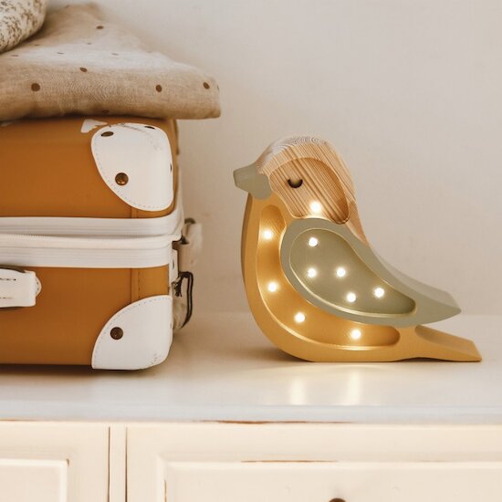 Mini Lampe Veilleuse en bois Oiseau  de Little Lights