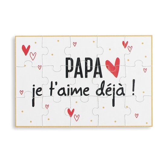 Puzzle d'annonce Papa  de Maïka