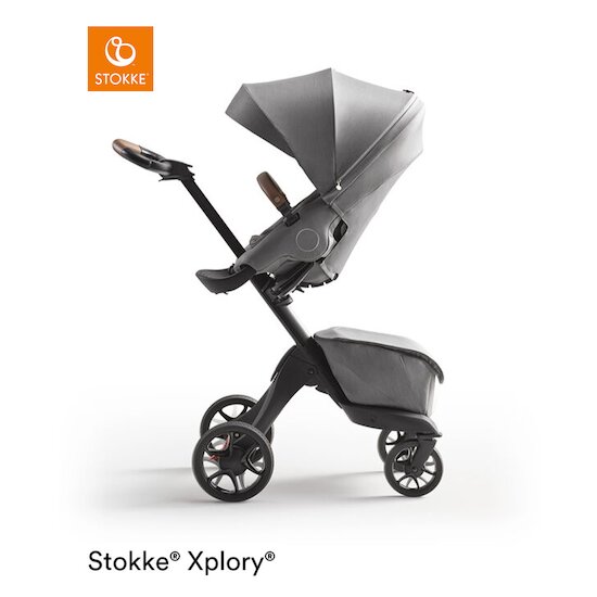 Poussette Trailz Gris mélange - poignée noire de Stokke®, Poussettes  polyvalentes : Aubert