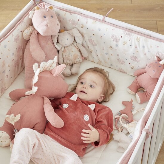 Lina & Joy Tapis de Parc Veloudoux  Rose  de Noukies Lina & Joy Tapis de Parc Veloudoux  Rose  de Noukies