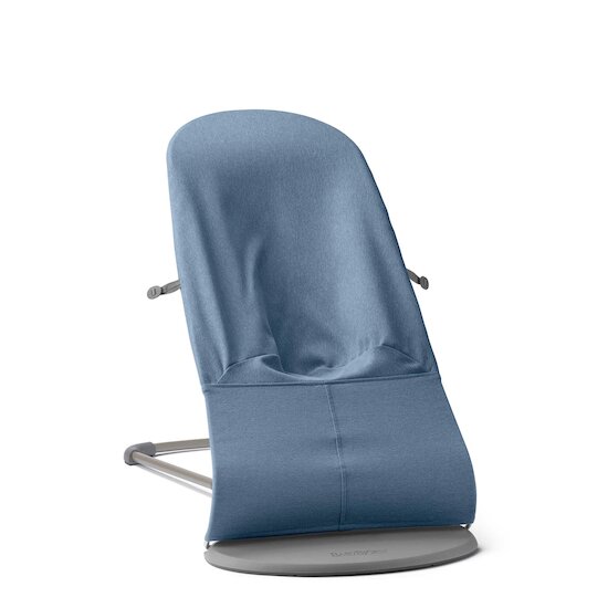 Transat Bliss Tissé Chiné Bleu  de BabyBjörn Transat Bliss Tissé Chiné Bleu  de BabyBjörn