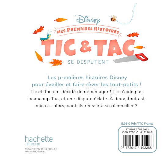 Disney Baby -Mes Premières Histoires - Tic Tac se disputent   de Hachette Jeunesse Disney