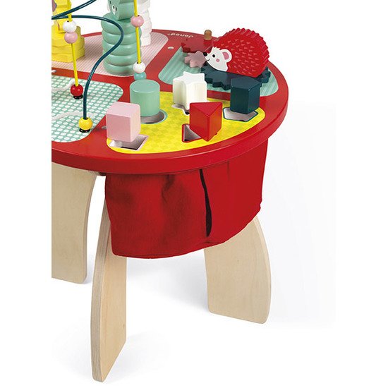 Table D Activites Baby Forest Bois Rouge De Janod Jouets D Activites Aubert