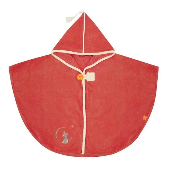 Cape de bain Velours Faon Fraise  de L'Oiseau Bateau