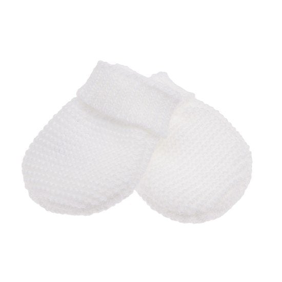 Moufles Collection Tricot Blanc 0 Mois De P Tit Bisou Tricot Aubert