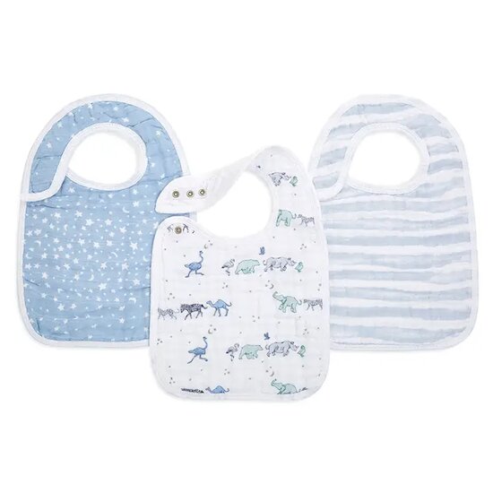 Lot de 3 Bavoirs à boutons-pression Rising Star  de aden + anais essentials