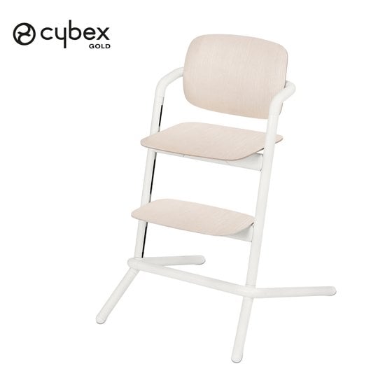 Chaise haute Lemo Bois Porcelaine White  de CYBEX