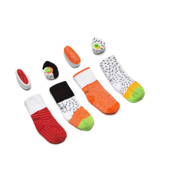 Coffret Chaussettes Sushis  de Dooky Coffret Chaussettes Sushis  de Dooky