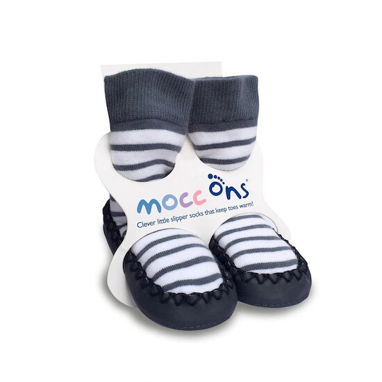 Chaussons Mocc Ons Rayures 6-12 mois de Sock Ons