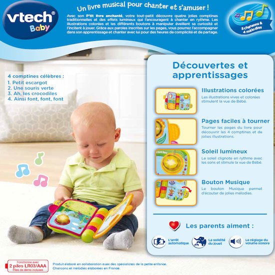 P Tit Livre Enchante Mes Premieres Comptines De Vtech Livres D Eveil Aubert P Tit Livre Enchante Mes Premieres Comptines De Vtech Livres D Eveil Aubert