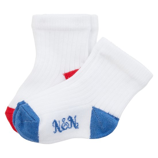 Lot 2 paires de chaussettes Santa Cruz Beach Rouge / Bleu 23/24 de Nano & nanette