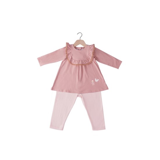 Tendre Botanique Ensemble Robe + Legging Rose  de Marèse